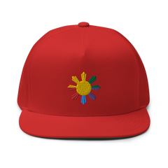 Philippines Sun LGBTQ Flat Bill  Snapback Cap