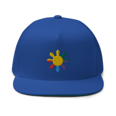 Philippines Sun LGBTQ Flat Bill  Snapback Cap