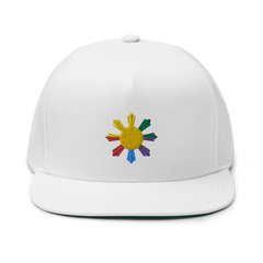 Philippines Sun LGBTQ Flat Bill  Snapback Cap